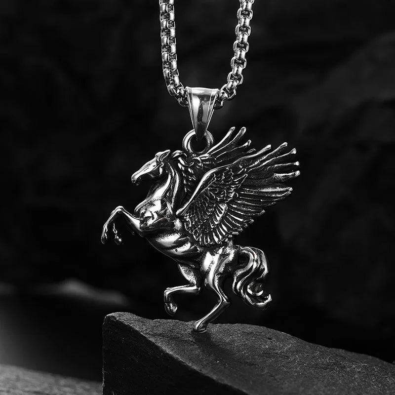 Vintage Gothic Pegasus Fly Horse Wings Necklaces